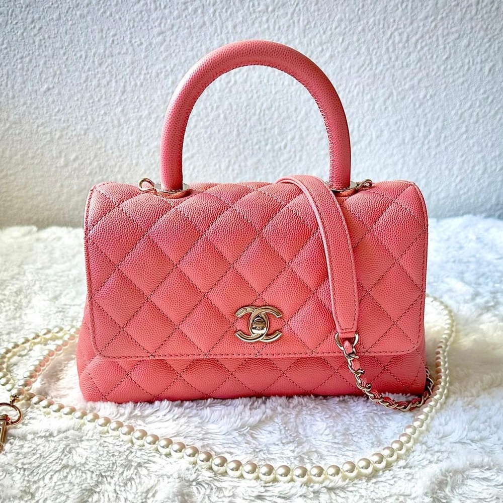 🍓CHANEL Coco Top Handle Mini - Picture 2 of 11